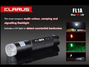 KLARUS Svietidlo FL1A (65lm) + AA 1,5V Batéria