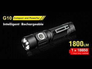 Klarus G10 (1800lm) + 18GT-36 (LiR 3,6V 3600mAh)