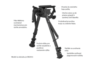 Hawke Bipod 9-13" (Swivel/Tilt - W/Lever)
