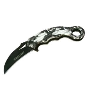 TIF Nôž EXTREME Karambit woodland, camuflage