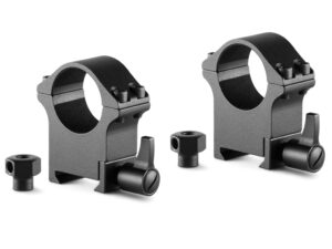 HAWKE Professional Steel Weaver (1"/ 2pcs High, With Nut + Lever) Ring Mounts