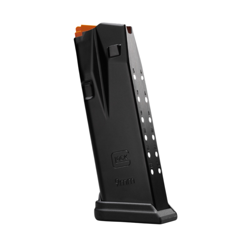 GLOCK – Zásobník pre G43X / G48, 9×19 mm, 15 rán, Slim, Orange, originál #17493 20830