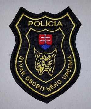 Nášivka Polícia UOU  so suchym zipsom