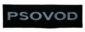 Nášivka PSOVOD 35x10 veľká so such. zipsom