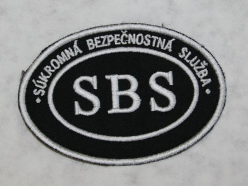 Nášivka SBS ovál malá so SZ