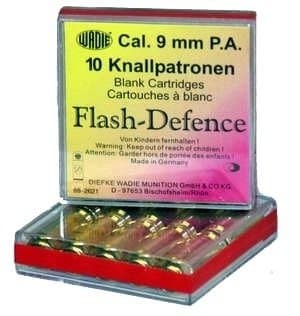 Plynové náboje Flash-Defence Wadie pištoľ 9mm